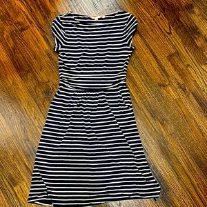 Navy Striped Women's Dress